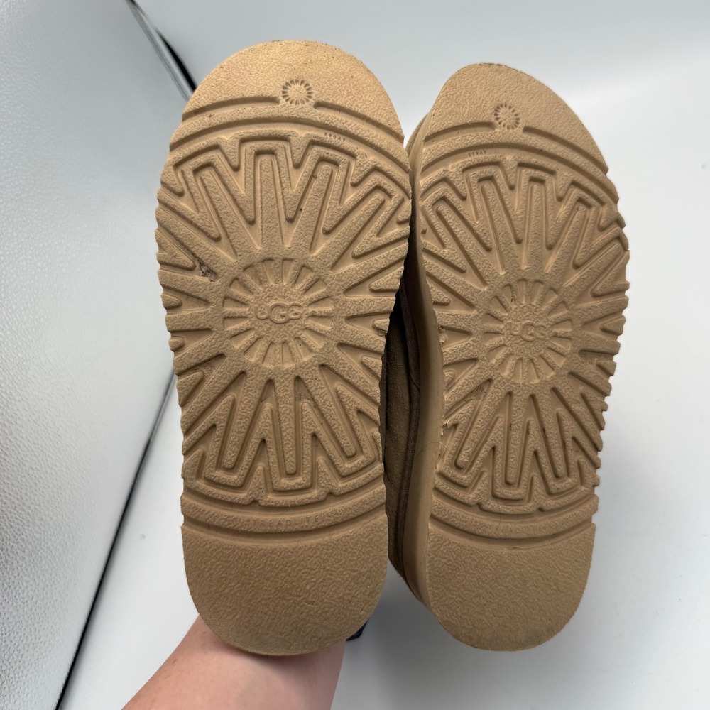 UGG Tazz Platform Suede Slipper Mustard Seed Tan 1122553 Womens 7 - Picture 7 of 7